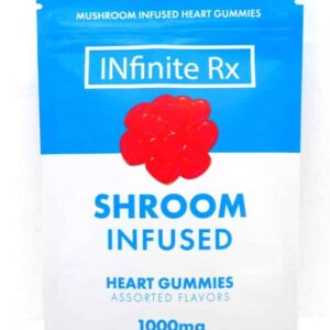Buy INfinite Rx Shroom-Infused-Heart-Gummies Edibles 1000mg
