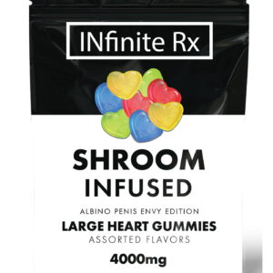INfinite Rx Shroom-Infused-Albino Penis Envy Edition Large Heart Gummies Edibles 4000mg
